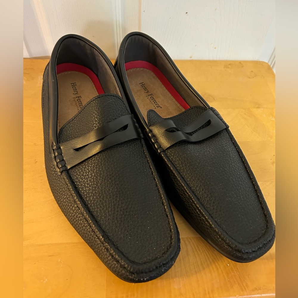 Henry Ferreira men’s black loafers size 12